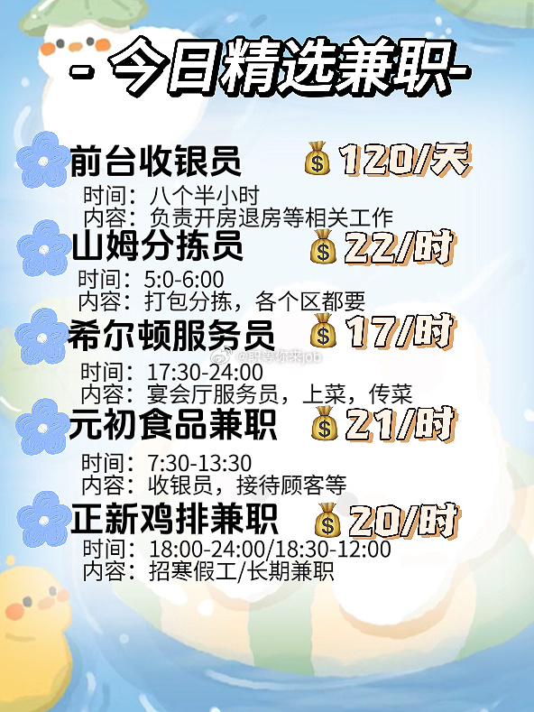 最新兼职行业
